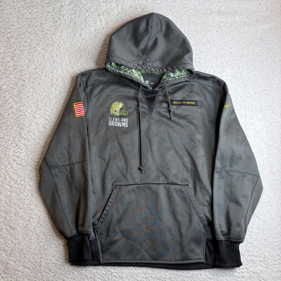 Nike Other - Nike Cleveland Browns Salute to Service Hoodie Anthracite Gray Mens Small NFL